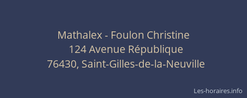 Mathalex - Foulon Christine