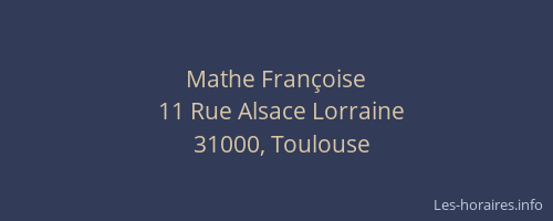 Mathe Françoise