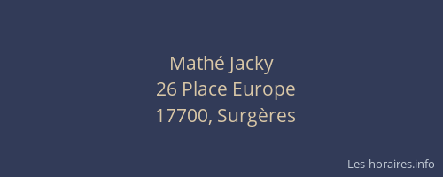 Mathé Jacky