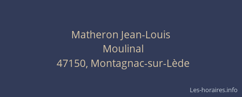 Matheron Jean-Louis