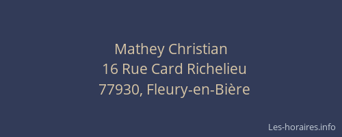 Mathey Christian
