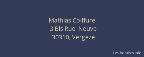 Mathias Coiffure