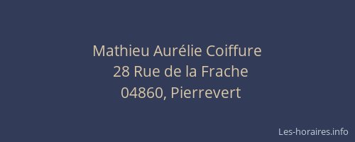 Mathieu Aurélie Coiffure