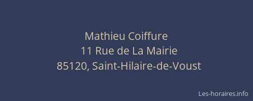 Mathieu Coiffure