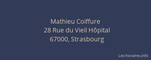 Mathieu Coiffure