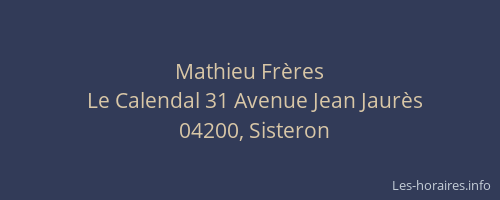 Mathieu Frères