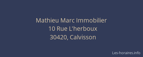 Mathieu Marc Immobilier