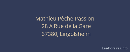 Mathieu Pêche Passion