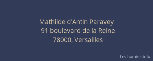 Mathilde d'Antin Paravey