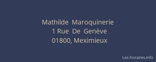 Mathilde  Maroquinerie