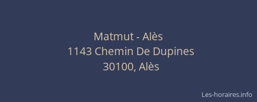 Matmut - Al&egrave;s