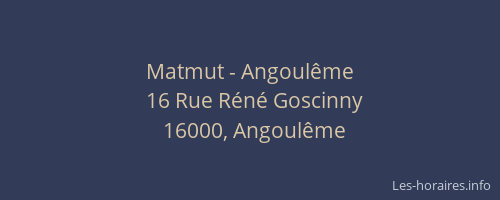 Matmut - Angoulême