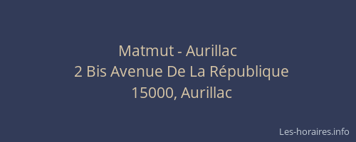 Matmut - Aurillac