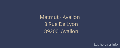 Matmut - Avallon