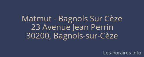 Matmut - Bagnols Sur Cèze