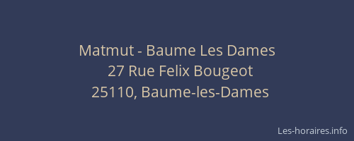 Matmut - Baume Les Dames