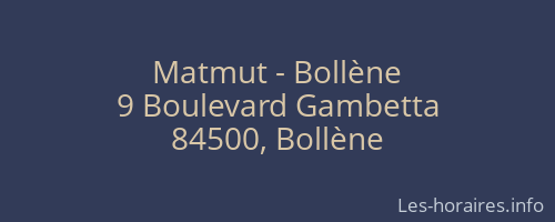 Matmut - Bollène