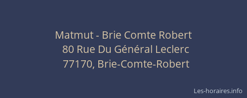 Matmut - Brie Comte Robert