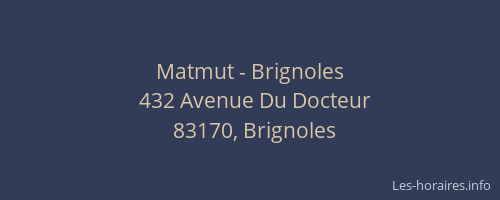 Matmut - Brignoles