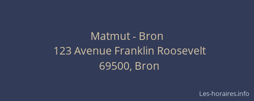 Matmut - Bron