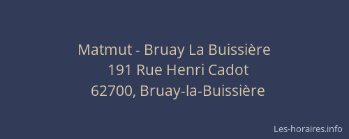 Matmut - Bruay La Buissière