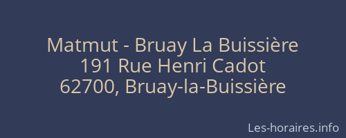 Matmut - Bruay La Buissière