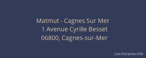 Matmut - Cagnes Sur Mer
