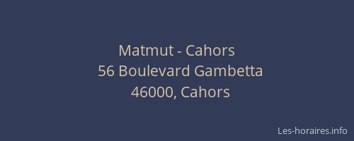 Matmut - Cahors