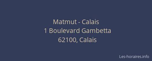 Matmut - Calais