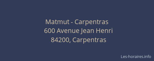 Matmut - Carpentras