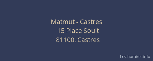 Matmut - Castres