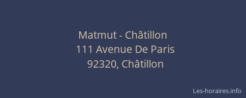 Matmut - Châtillon