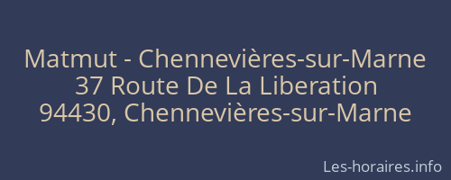Matmut - Chennevières-sur-Marne