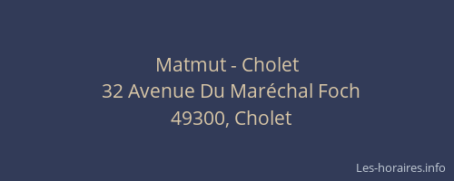 Matmut - Cholet