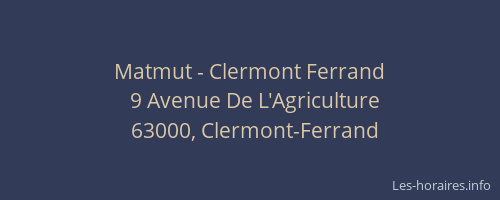 Matmut - Clermont Ferrand