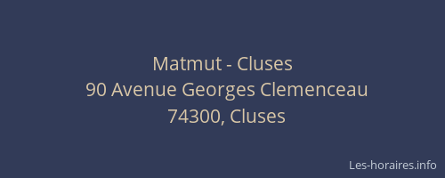 Matmut - Cluses