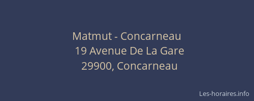 Matmut - Concarneau