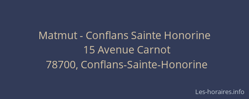 Matmut - Conflans Sainte Honorine