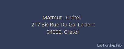 Matmut - Cr&eacute;teil