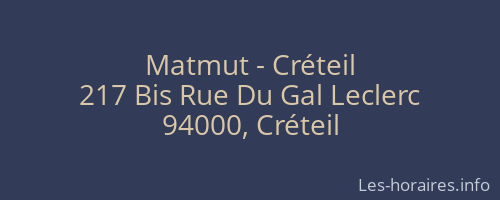 Matmut - Créteil