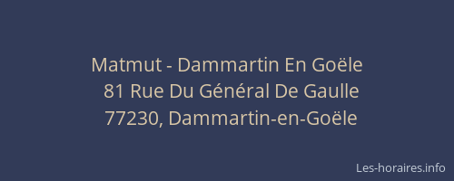 Matmut - Dammartin En Goële
