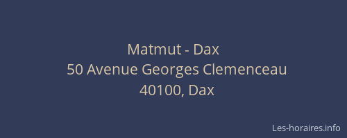 Matmut - Dax