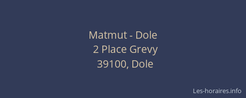 Matmut - Dole