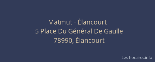 Matmut - &Eacute;lancourt