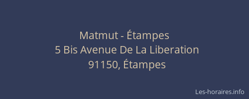 Matmut - Étampes