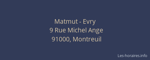 Matmut - Evry