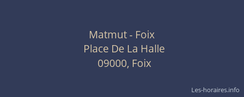 Matmut - Foix