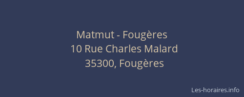 Matmut - Fougères