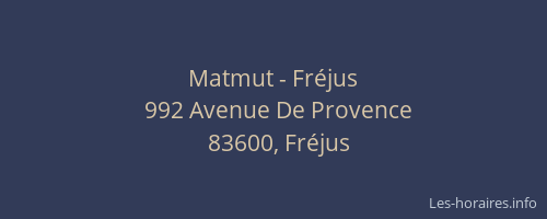 Matmut - Fréjus