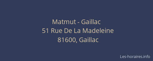 Matmut - Gaillac